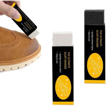 2 Pcs Shoe Cleaning Eraser, Dry Cleaning Eraser Block Wash Shoe Stain Cleaning Eraser