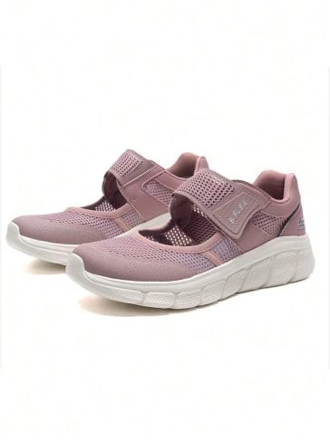 Skechers Women's B-FLEX Series Mary Jane Breathable Walking Shoes Breathable Mesh Commuter Sports Casual Shoes - Baby Pink - View 1