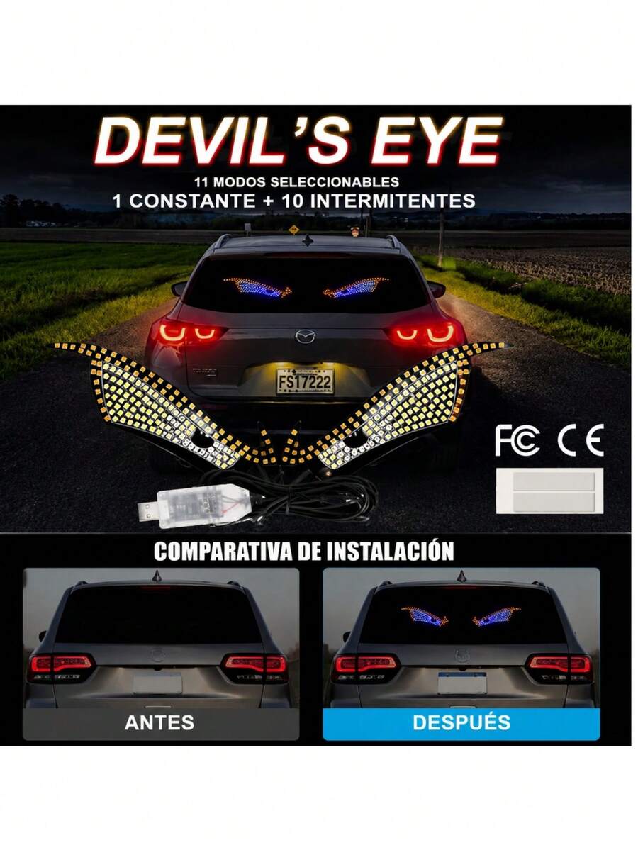 Devil Eye LED Headlights For Cars - Eyes - View 1