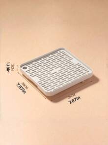 1PC Large Mesh Hollow Plastic Rabbit Litter Box, Raised Leak-Proof Small Pet Toilet Training Tray With Raised Drainage Grate; Double-Layer Detachable Rabbit Litter Box Suitable For Rabbits, Hamsters And Small Pets Fixed-Point Toilet Training; Upper Layer Long Drainage Grate Isolates Pet Hair, Feces And Urine, Keeping Small Animal Fur Dry And Clean All Day; Four Raised Non-Slip Support Feet Lift The Entire Litter Box, Preventing Urine Leakage And Soaking The Floor; Thickened Hard PP Plastic Material, Waterproof And Odor-Proof, Easy To Clean With Water Rinse; - Multicolor - View 7