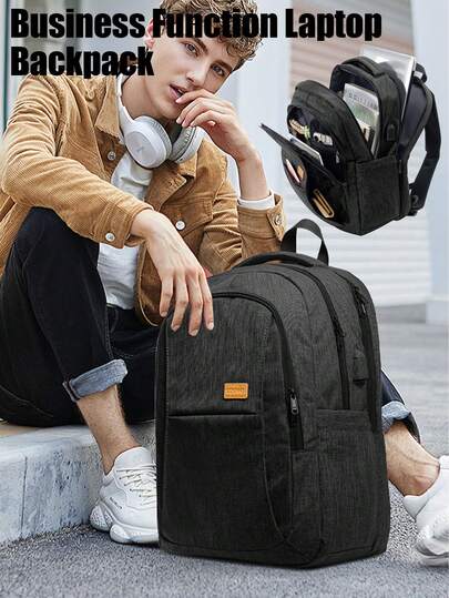 Mochila de negocios unisex, mochila escolar para estudiantes de secundaria y bachillerato, mochila de trabajo para profesores universitarios y viajeros, mochila de viaje ligera de gran capacidad para exteriores, mochila de estilo conmutador con múltiples compartimentos, mochila escolar para adolescentes niños y niñas, mochila para portátil de 15.6 pulgadas impermeable, duradera y antirrobo, mochila de equipaje multifuncional con múltiples compartimentos y bolsillos de almacenamiento, mochila de almacenamiento para profesoras de oficina, minimalista y de moda, con múltiples bolsillos, adecuada para la escuela, viajes, exteriores y regalos universitarios
