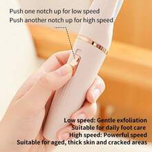 SOKANY Electric pedicure foot grinder, electric foot peeling instrument, exfoliating . removing calluses, dual-speed variable speed + removable and washable grinding head, Type-C rechargeable (500mAh lithium battery), essential for home travel foot care - MultiWarna - View 8