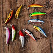 Set Umpan Ikan Kecil Tenggelam 10 Buah, Umpan Keras Bionik, Kombinasi Umpan Pancing Ikan Bass & Ikan Perch untuk Lemparan Jauh di Air Tawar - MultiWarna - View 4