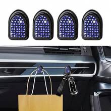 2 piezas Ganchos mini de strass para coche, ganchos para el salpicadero y asiento del coche, decoración interior de coche con strass brillante - A - Ver 10