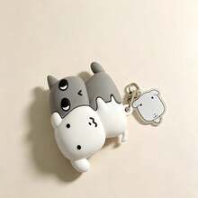 Cartoon Cute Hugging Puppy Earphone Case - Multicolor - View 2