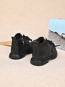 Baby Fashion New Boots With Comfortable Lining - Black - View 5