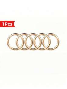 Anillo de resorte de gatillo plano, anillo de metal para llaves, anillo de hebilla redonda, adecuado para llaveros, bolsos, carteras - Reemplazo de gancho de llavero, anillo para llaves, manualidades DIY - Multicolor - Ver 17