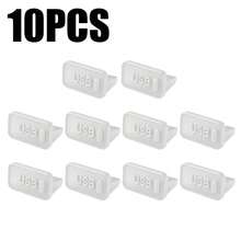 10PCS USB-A Silicone Dust Plug, Dustproof USB Port Protector Caps Size 13*7*6mm, Anti-Dust Cover For Laptop, Notebook & PC USB Charging Ports - View 11
