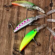 6pcs Long Lip Sinking Minnow Lure Set, Deep Diving Bionic Hard Bait, Stream Trout Bass Fishing Lure Combination - Multicolor - View 5