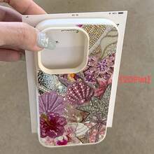 邪惡之眼串珠圖案印花透明手機殼，水果花卉幸運符圖案印花防摔保護殼，相容 iPhone 13/11/17/17pro，相容 Galaxy/A54/A14/A12/A13，防水防摔防刮耐用，夏季禮物派對 - 彩色 - 查看 3