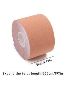 Pita Perekat Pengangkat Payudara Tak Terlihat untuk Wanita Ukuran 5cm*5m, Bantalan Payudara Tanpa Tali, Penutup Puting Tak Terlihat - Krem - View 7