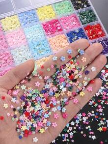 4000件 Y2K 風格藝術裝飾套組，28格 3D 樹脂花朵、金銀色魚鱗珠，低過敏性、無香料，DIY 修飾設計裝飾吊飾亮面套組 - 套裝 - 查看 3