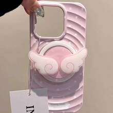Pink Wings, Blue Wings Magnetic Phone Stand, Compatible With MagSafe Phones, Strong Adsorption Desktop Slouchy Phone Holder With Built-In Mirror - Wings - View 4