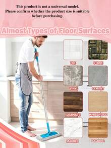 1/3/5pcs Grey Ultra Absorbent Reusable Mop Cloth, Cleaning Products Tools, Home Essentials, Bathroom/Kitchen, Suitable For Dry/Wet Cleaning, Compatible With Most Flat Mops, Easy To Replace Mop Pad Mops Cleaning Floors, Mop Head Not Included - Multi-color - View 7