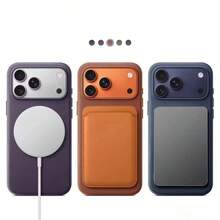 Luxury Tech Woven Magnetic Case Compatible With Iphone 17 ProMax 16Pro 15 Plus 14 13 12 11 Anti Slip Shockproof Wireless Charging Cover - Blue - View 7