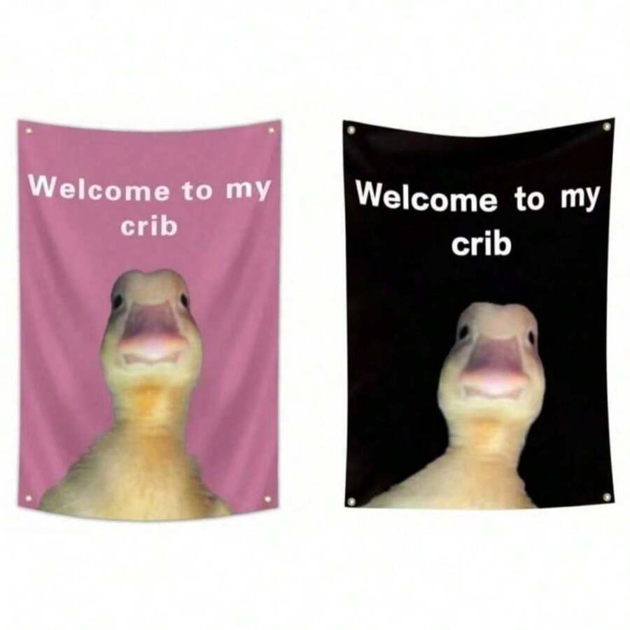 Welcome To My Cabin 3ft X 2ft Durable Flag With Brass Grommets, Suitable For College Dorm Decor, Outdoor, Party Scenes - Multicolor - View 1