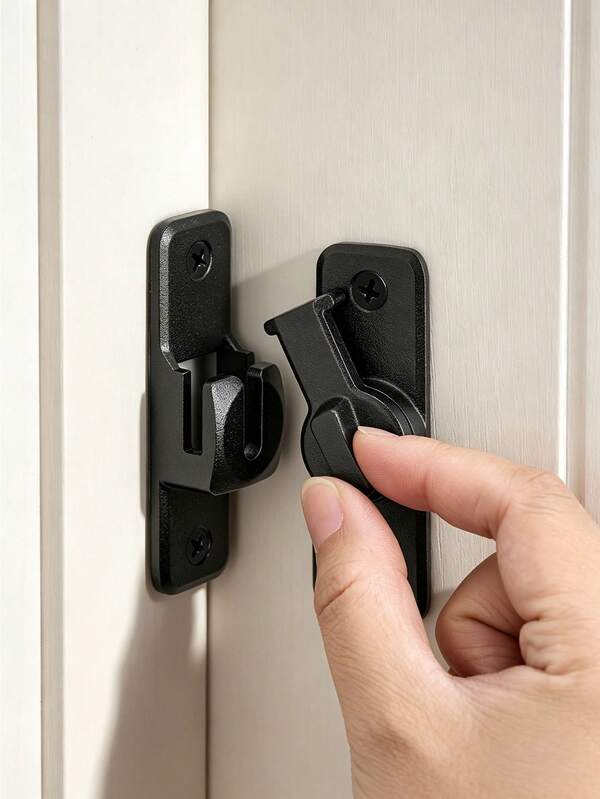 90/180 Degree Flip Latch | Safety Protection Sliding Latch | Flip Latch Lock, Suitable For Barn, Garden, Bathroom, Cabinet, Window And Sliding Door