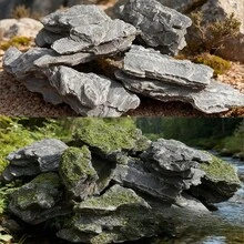 5pcs Random Shape Asymmetrical Simulation Rock For Micro-Landscape, 4-6cm/1.57-2.36in Length Model Forest Rock Outdoor Decoration - Multiple Styles - View 8