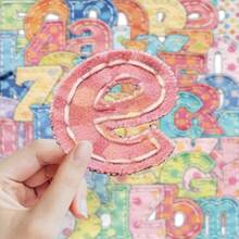 62pcs Colorful Letter Stickers, Fabric-Like Stickers, Children's Stationery Stickers, Student Educational DIY Decoration For Phon, First Day Of School - Multicolor - View 3
