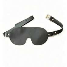 PU Leather Eye Mask, Blackout Eye Mask, Suitable For Halloween Cosplay And Masquerade - Multicolor - View 13