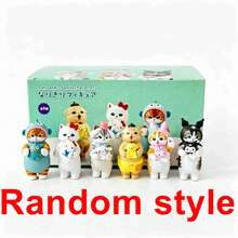 mofusand 1pc Shark Cat Hand-Made Blind Box, Cute Cat Creative Tabletop Decoration, Random Style, Healing Collection, Suitable As A Holiday Gift For Friends And Fellow Lovers. (Stochastic Style) - Multicolor - View 5