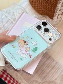 Drip Resin Forest Picnic Phone Case Compatible With Iphone 17 Pro Max 16 Full Coverage 17 Niche 14 Cartoon 13 Cat Dog 15 Soft Shell 12 Shockproof Protective Cover - Mint Blue - View 6
