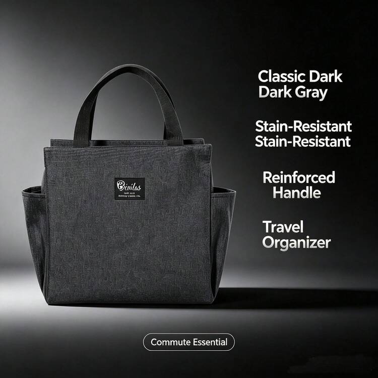 1pc Large Capacity Daisy Lunch Bag, Reusable Cute Tote Lunch Box, Suitable For Workers, Office, Travel, Outdoor - View 11