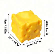 Giant Cheese Squeeze Toy - Extra Large Square Cheese Block Squishy Stress Relief Toy, Soft Slow Rebound Squeeze Toy For Relieving Tension - 彩色 - 查看 9