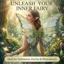 Adult Fairy Wings Set, Includes Elf Ear Accessories And Fairy Arm Sleeves, Fairy Costume Outfit, Suitable For Parties, Cosplay And Other Occasions, Halloween - Multicolor - View 6