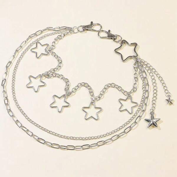 Cross Metal Waist Chain Unisex Hip Hop Accessory