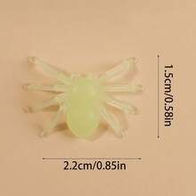 50pcs Glow-In-The-Dark Fake Spiders - Perfect For Halloween And Day Of The Dead Decorations, Indoor/Outdoor Use, Suitable For Living Room, Yard And Garden DIY - Multicolor - View 4