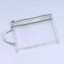 1pc A4 Size Double Layer Mesh Zipper Storage Bag, Made Of Breathable Transparent Nylon Material, Equipped With Sturdy Zipper And Handle, Suitable For Stationery, Paper, Books, Craft Materials, Equipment And Snacks - Color-Coded Classification For Easy Organization - Multicolor - View 10