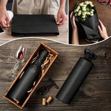100/50 Sheets Black Tissue Wrapping Paper, Suitable For Birthday, Easter, Mother's Day, Father's Day, Halloween, Christmas, Graduation, Party And All Occasions - Multiple Styles - View 6