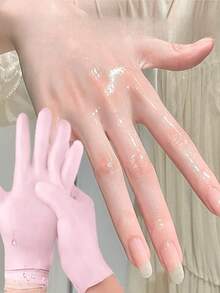 1 Set Hand & Foot Care Tools (Gloves + Socks) / 1 Pair Gloves, Softening And Exfoliating Hand & Foot Care Tools For Dry Cracked Skin, Soft Silicone Gel, Care Tools, Hand Care For Dry Cracked Heels And Softening Rough Skin - A - View 6