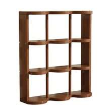 Minimalist Bamboo 9-Slot Desktop Cup Holder Organizer, Mid-Century Style Multi-Layer Storage Rack For Home And Office Desk, Kitchen Supplies Home Storage Rack - Multicolor - View 5