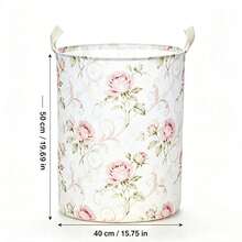 Large Capacity French Country Style Collapsible Laundry Basket, Gradient Color Design, Storage Bin, Miscellaneous Storage. Suitable For Bedroom, Laundry Room, Living Room And More. - View 6