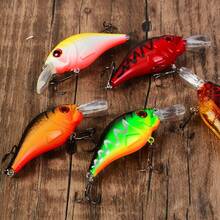 5pcs Long Lip Rock Road Lure Set, Floating Crankbait Deep Diving Hard Bait, Bass & Perch Deep Water Lure Combo - Multicolor - View 5