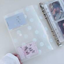 A5韓式薄荷波點相簿貼紙書,少女風PP斜紋偶像小卡備忘錄本,迷你小卡相簿,貼紙書,活頁筆記本,手帳,開學必備,偶像小卡收納與收藏,迷你收納整理,手帳拼貼裝飾,動漫周邊整理,桌面裝飾,宿舍日常記錄,線下應援物料收納,動漫展周邊收藏,生日禮物 - A - 查看 8