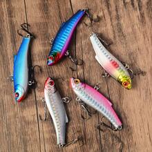 5pcs Sinking VIB Lure Set, Realistic Laser Hard Baits, Long Casting Freshwater Saltwater Fishing Lures For Bass And Other Fish - Multicolor - View 4