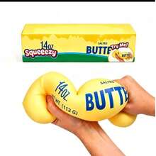 Crispy Butter Stick Squeeze Toy - Ultra-Realistic Slow Rebound Silicone Stress Relief Toy, Suitable For Desktop Pressure Relief And ASMR Sensory Play - Stress Relief Decorative Gift - 彩色 - 查看 1