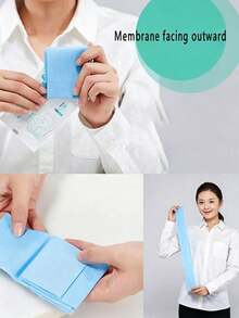 10/20/30/50pcs Disposable Toilet Seat Covers, Suitable For Adults And Children, Waterproof Portable Travel Toilet Seat Covers, Portable Packaging, Suitable For Travel, Hotel Stays, Also Perfect For Father's Day, Mother's Day, Halloween, Christmas, Party, Back To School, Birthday And Other Holiday Bathroom Use, - Blue - View 7