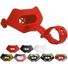 Ootball Mouth Guard Lip Guard With Permanent Helmet Strap Fits Adult & Youth, Ultra-Breathable Maximum Airflow, All Red Design With Protective Storage Case - All Red - View 8