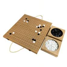Chinese Weiqi Go Board Game Set Portable Wooden Timber Strategy Go Game Set Gift - 44 X 47 cm - View 7