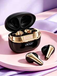 Acer OHR554 Wireless Bluetooth Earbuds, Semi-In-Ear Design, ENC Noise Cancellation For Calls, Panoramic Stereo Sound, Digital Display, 300mAh Charging Case, Ultra-Long Battery Life, Compatible With IOS/Android Phones - View 14