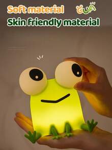 GLOOPRO Frog Night Light Bedside Lamp 3-Level Dimmable Timer Function USB Rechargeable Touch Sensor Suitable For Children And Teenagers Bedroom Party Bookshelf Sofa Vanity Birthday Holiday Gift Decorative Light - Frog Night Light - View 5