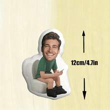 Customized Photo Small Pendant, Personalized, Customizable Photo, Cute, Suitable For Father's Day, Mother's Day, Halloween, Christmas, Christmas Eve, Valentine's Day, Birthday, Anniversary And Other Occasions - Squat Toilet - Multicolor - View 10