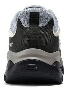 Skechers Men's ARCH FIT Arch Support Outdoor Low-Top Hiking Shoes Work Shoes Casual Sneakers - Dark Grey - View 4