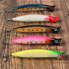 5pcs Floating Wave Craw Lure Set, Laser Reflective Hard Baits, Surface Fishing Lures For Bass And Perch, Long Casting Fishing Lure Combination - Multicolor - View 6