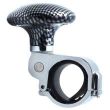TRTY 1pc Carbon Fiber Texture Steering Wheel Spinner Knob, Universal Car Steering Wheel Auxiliary Control Handle, Labor-Saving Rotary Knob Car Interior Modification Accessory - Power Steering Booster - View 12