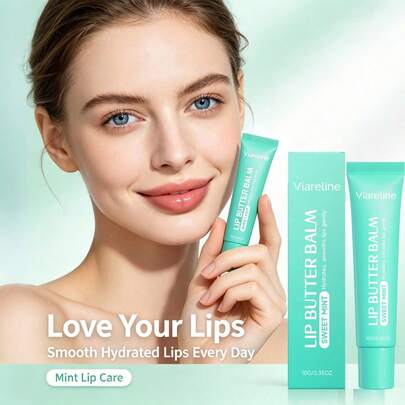1box/2boxs 10g Mint Moisturizing Lip Balm Daily Hydrating Care For Soft, Smooth & Healthy Lips, Lightweight Non-Greasy Formula, Deeply Nourishes, Prevents Dryness & Chapping, Great For Home, Travel Or On-The-Go, Perfect Holiday Gift For Women